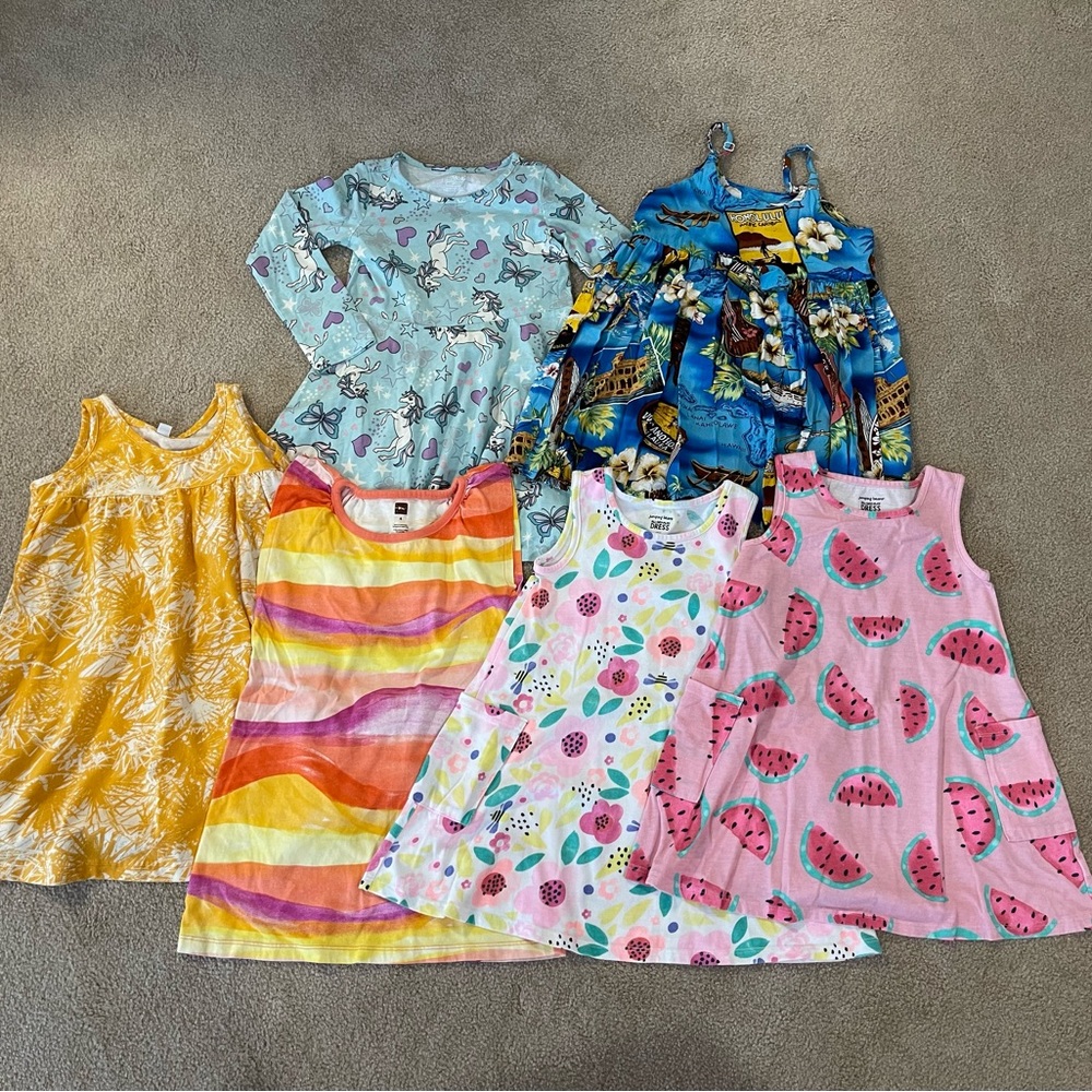 Lot of 6 Girls dresses size 4